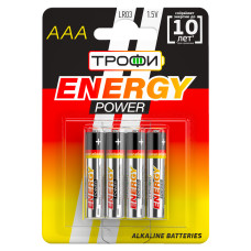 Батарейка Трофи LR03-4BL 4/960 Батарейка Трофи LR03-4BL 4/960