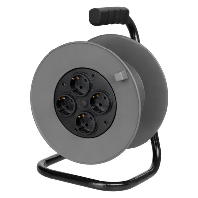 Катушка пластиковая для подключения провода 4 розетки c заземлением TDM (КК4-3100)