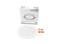 Светодиодный встраиваемый свет-к 12Вт D145х23мм (врезное 120-130мм) 4000К 900Лм IP40 Опал СириусА