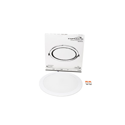 Светодиодный встраиваемый свет-к 30Вт D295х28мм (врезное 255-265мм) 6500К 2400Лм IP40 Опал СириусА