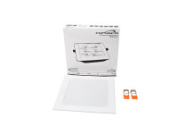 Светодиодный встр-мый свет-к 18Вт 165х165х27мм (врезное 145-155мм) 6500К 1440Лм IP40 Опал СириусА