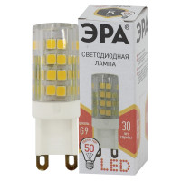 ЭРА Лампа светодиодная STD LED JCD-5W-CER-827-G9 G9 5Вт керамика капсула теплый белый свет