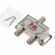 Делитель ТВ ЭРА Simple DS-F-01 2 ответвления под F разъём 5-1000 МГц /мин.пар.2шт