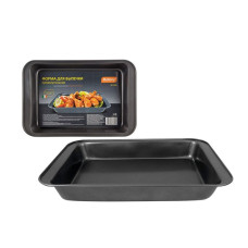 Форма для запекания BF-006 прямоугольная, размер: 37,5*25,5*5 см 1/12