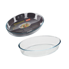 Форма для запекания CRISTALLINO, объем 4 л, из боросиликатного стекла, овальной формы, без ручек 1/6
