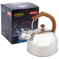 Чайник из нерж. стали DJB-3293 (3,0 литра, со свистком, капсульное дно) 1/6 Чайник из нерж. стали DJB-3293 (3,0 литра, со свистком, капсульное дно) 1/6