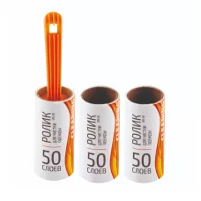 Набор для чистки одежды Рыжий кот LRS-50 (ролик, 2 запасных блока) Набор для чистки одежды Рыжий кот LRS-50 (ролик, 2 запасных блока)