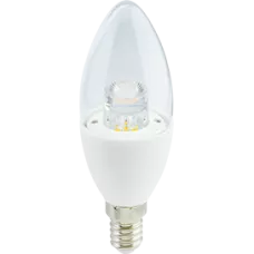 Ecola Лампа светодиодная Premium LED7,0W-2700K-E14 220V прозрачная свеча с линзой (композит) 105x37