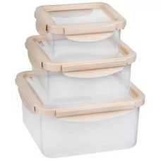 Набор контейнеров пищевых с эластичными крышками UNICO, 3 шт (550 мл, 1200 мл, 2200 мл) Набор контейнеров пищевых с эластичными крышками UNICO, 3 шт (550 мл, 1200 мл, 2200 мл)