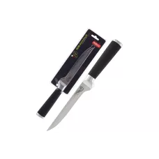 Нож с прорезиненной рукояткой MAL-04RS филейный, 12,5 см