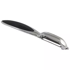 Овощечистка MODERNO с вертикальным лезвием, прорезиненная ручка Овощечистка MODERNO с вертикальным лезвием, прорезиненная ручка