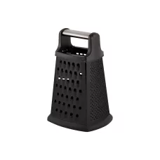 Терка четырехгранная GR-052-8, цвет: черный, высота 20 см (нерж.сталь, ТПР)