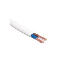 Шнур ШВВП 2х0,75 ГОСТ (100м), белый /крат.100м