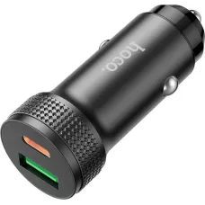 Автомобильное зарядное устройство Z49 двойной порт черный hoco Автомобильное зарядное устройство Z49 двойной порт черный hoco