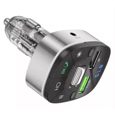 Автомобильный трансмиттер E71 прозрачный черный hoco Автомобильный трансмиттер E71 прозрачный черный hoco