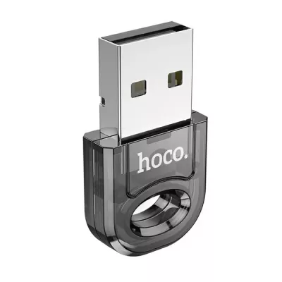Адаптер UA28 USB BT прозрачный черный hoco Адаптер UA28 USB BT прозрачный черный hoco