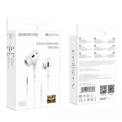 Наушники BM30 Pro белый BOROFONE Наушники BM30 Pro белый BOROFONE