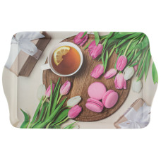 Поднос сервировочный FANTASIA, размер 38,5*24,5*2,8 см, из термостойкого пластика с дизайном 1/12 Поднос сервировочный FANTASIA, размер 38,5*24,5*2,8 см, из термостойкого пластика с дизайном 1/12