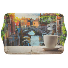 Поднос сервировочный FANTASIA, размер 43,5*27*2,8 см, из термостойкого пластика с дизайном 1/12 Поднос сервировочный FANTASIA, размер 43,5*27*2,8 см, из термостойкого пластика с дизайном 1/12