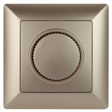 Светорегулятор поворотный, 600Вт 230В, IP20, 4-401-04 Intro СУ, Solo шампань 10/100