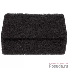 Губка для мытья посуды двухслойная прямоугольная KS-08 (9.5х6.5х3 см) черный/5