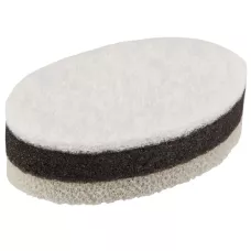 Губка для мытья посуды трехслойная KS-09 (белый/черный)/5