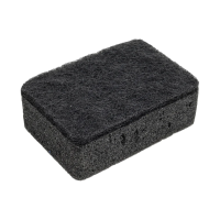 Набор губок для мытья посуды двухслойных прямоугольных KS-08, 5 шт (9.5х6.5х3 см) черный