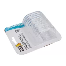 Набор колец для шторы в ванную, овальные, прозрачные, 12 шт /3