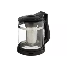 Чайник заварочный, Fabriano, объем 1,6 л, стеклянный, ручка/крышка/дно из полипропилена, чёрный Чайник заварочный, Fabriano, объем 1,6 л, стеклянный, ручка/крышка/дно из полипропилена, чёрный