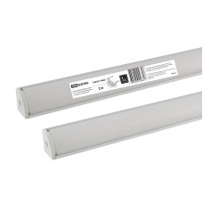 TDM Алюминиевый профиль угловой 1616 (2 м), матовый рассеиватель, 2 заглушки, 4 крепежа /40