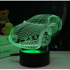 Ночник Camelion NL-403 "Машинка" (наст. свет) LED 3Вт, RGB, USB 3 АА (в комплект не входят)