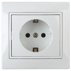 Розетка 2P+E Schuko, 1-202-01 Intro 16АХ-250В, СУ, Plano, белый /мин.пар.2шт Розетка 2P+E Schuko, 1-202-01 Intro 16АХ-250В, СУ, Plano, белый /мин.пар.2шт