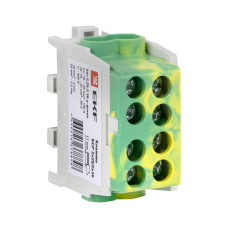 Клемма распределительная КСР EKF PROxima 2*25/2*16, с двойным винтом, желто-зеленая 14/560