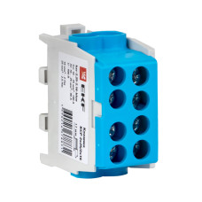 Клемма распределительная КСР EKF PROxima 2*25/2*16, с двойным винтом, cиняя 14/560