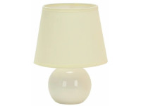 Настольный светильник с абажуром LEEK TL ALICE 01 MILKY E14 60Вт 170х170х220мм, молочный