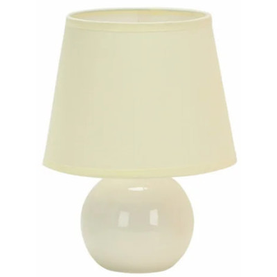 Настольный светильник с абажуром LEEK TL ALICE 01 MILKY E14 60Вт 170х170х220мм, молочный