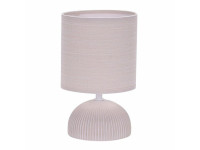 Настольный светильник с абажуром LEEK TL JASMINE 01 BEIGE E14 60Вт 170х170х220мм, бежевый