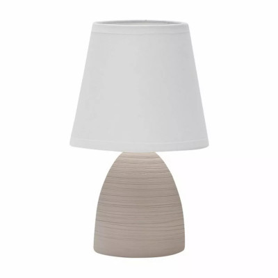 Настольный светильник с абажуром LEEK TL KATE 01 BEIGE E14 60Вт 120х120х210мм, бежевый