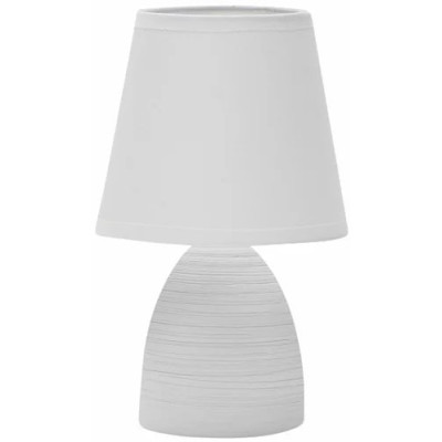 Настольный светильник с абажуром LEEK TL KATE 02 LIGHT GREY E14 60Вт 120х120х210мм, счетло-серый