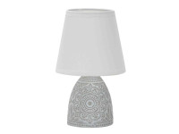 Настольный светильник с абажуром LEEK TL MONIKA 02 WHITE E14 60Вт 120x120x210мм, белый