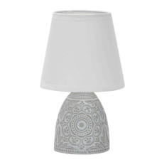 Настольный светильник с абажуром LEEK TL MONIKA 02 WHITE E14 60Вт 120x120x210мм, белый