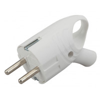 Вилка с/з угловая с кольцом ЭРА 16A белая Vx4-W 24/480 Вилка с/з угловая с кольцом ЭРА 16A белая Vx4-W 24/480