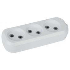 Колодка розеточная 3гн, без зазeмл KX-3 ЭРА /мин.пар.2шт Колодка розеточная 3гн, без зазeмл KX-3 ЭРА /мин.пар.2шт