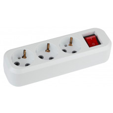 Колодка розеточная 3гн, с зазeмл, выкл KX-3es ЭРА /20 Колодка розеточная 3гн, с зазeмл, выкл KX-3es ЭРА /20