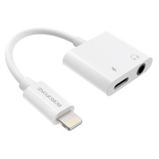 BOROFONE Конвертер BV12 Lightning - Type-C + Jack 3.5 мм, белый, 1/76/304 BOROFONE Конвертер BV12 Lightning - Type-C + Jack 3.5 мм, белый, 1/76/304