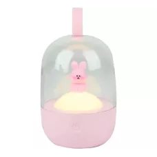 Детский ночник LUMIN'ARTE TL06 зайчик розовый диммируемый, сенсорное управление