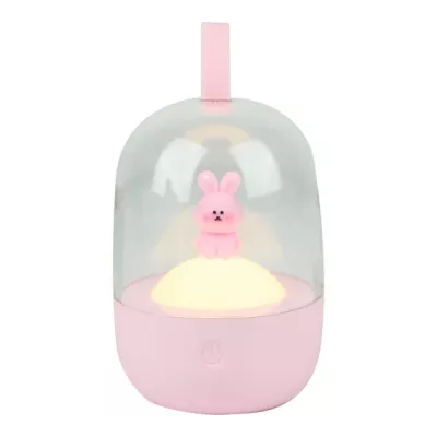 Детский ночник LUMIN'ARTE TL06 зайчик розовый диммируемый, сенсорное управление