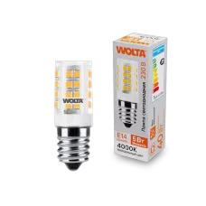 WOLTA светодиодная лампа для холодильник WSTD-JCD-5W4KE14-C 5Вт 460лм 4000K E14  (керамика) 2/100