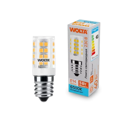 WOLTA светодиодная лампа для холодильник WSTD-JCD-5W6KE14 5Вт 460лм 6500K E14  (керамика) 2/100