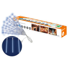 Гирлянда "Сосульки", падающий голубой свет, 30 см, 8 шт в комплекте, 3,8 м, TDM 1/40